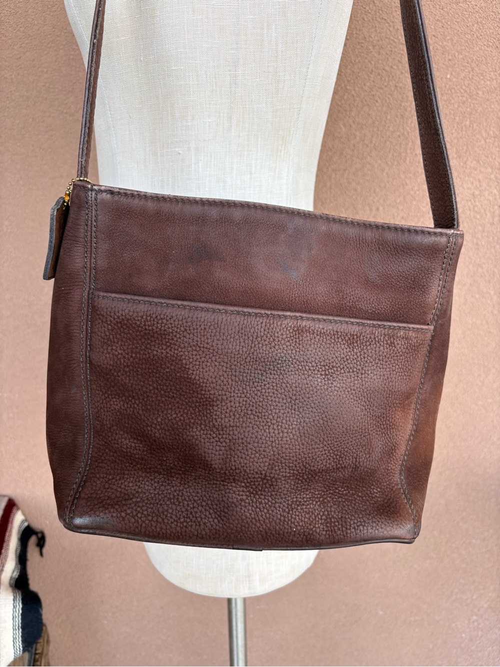 Vintage Coach #4949 Sonoma Nubuck Leather Shoulder Bag